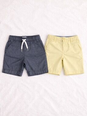 Old Navy Blue & Lime Green Boys Shorts Bundle Size 5 100% Cotton